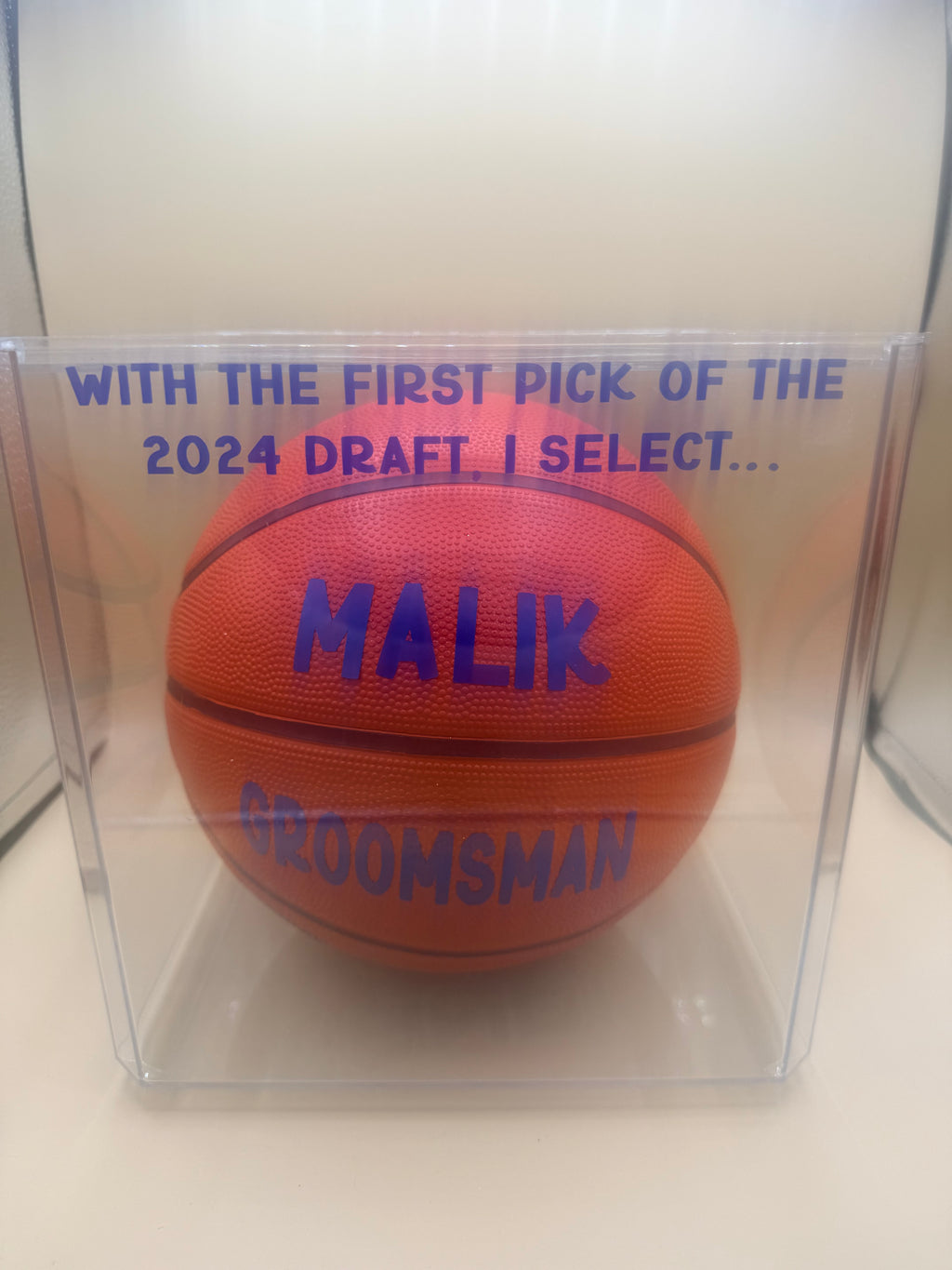 Personalized Groomsmen Proposal Basketball