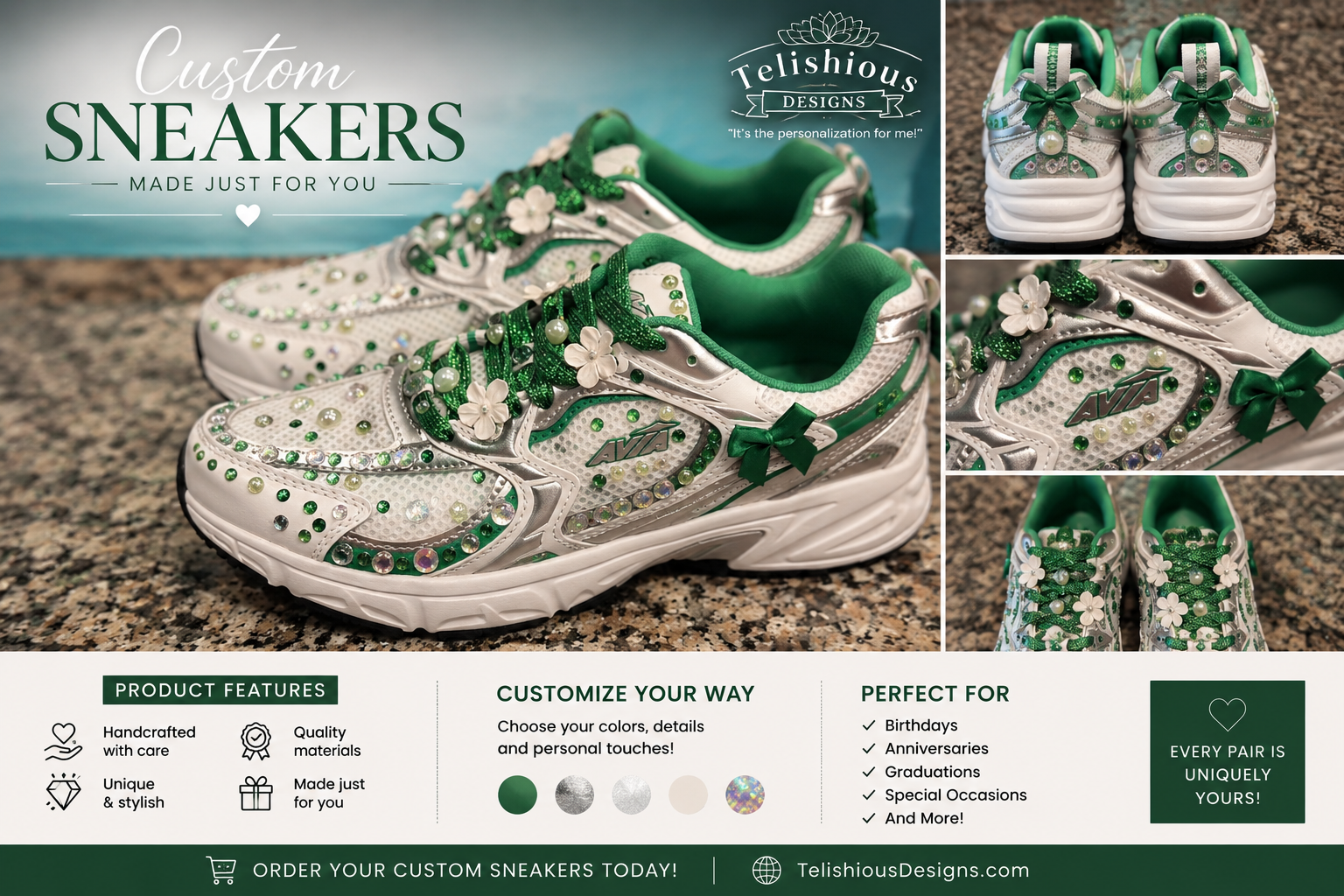 👟 Custom Bling Sneakers