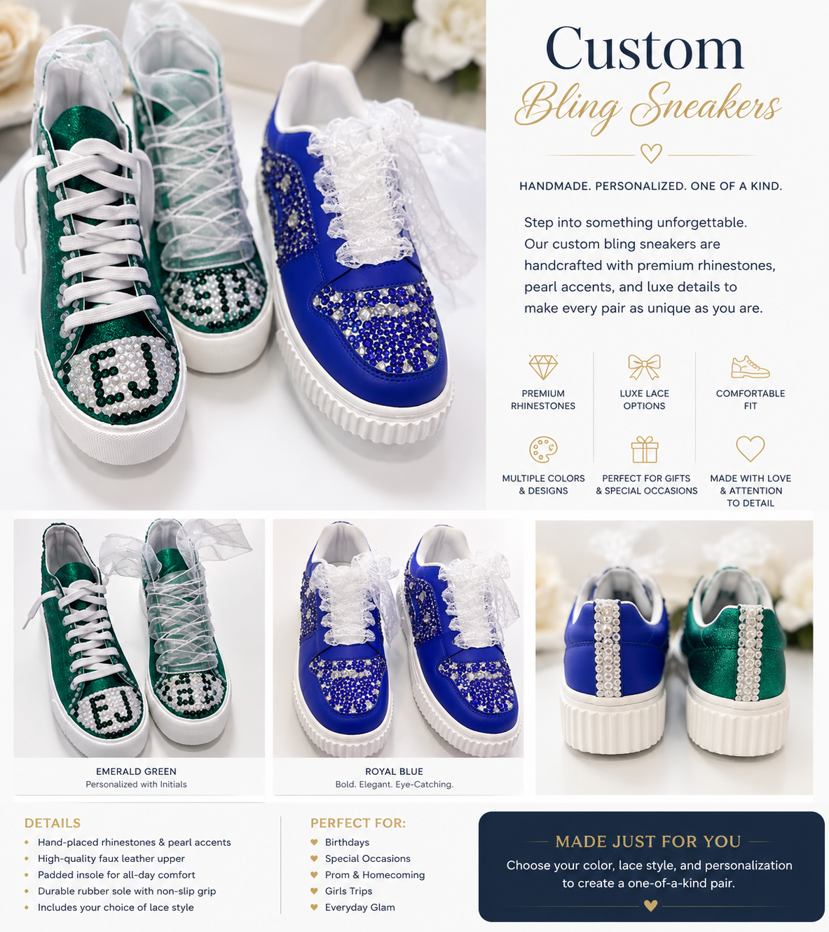 👟 Custom Bling Sneakers